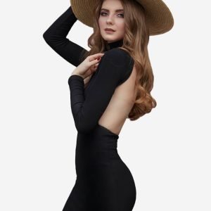 Eterna long dress black